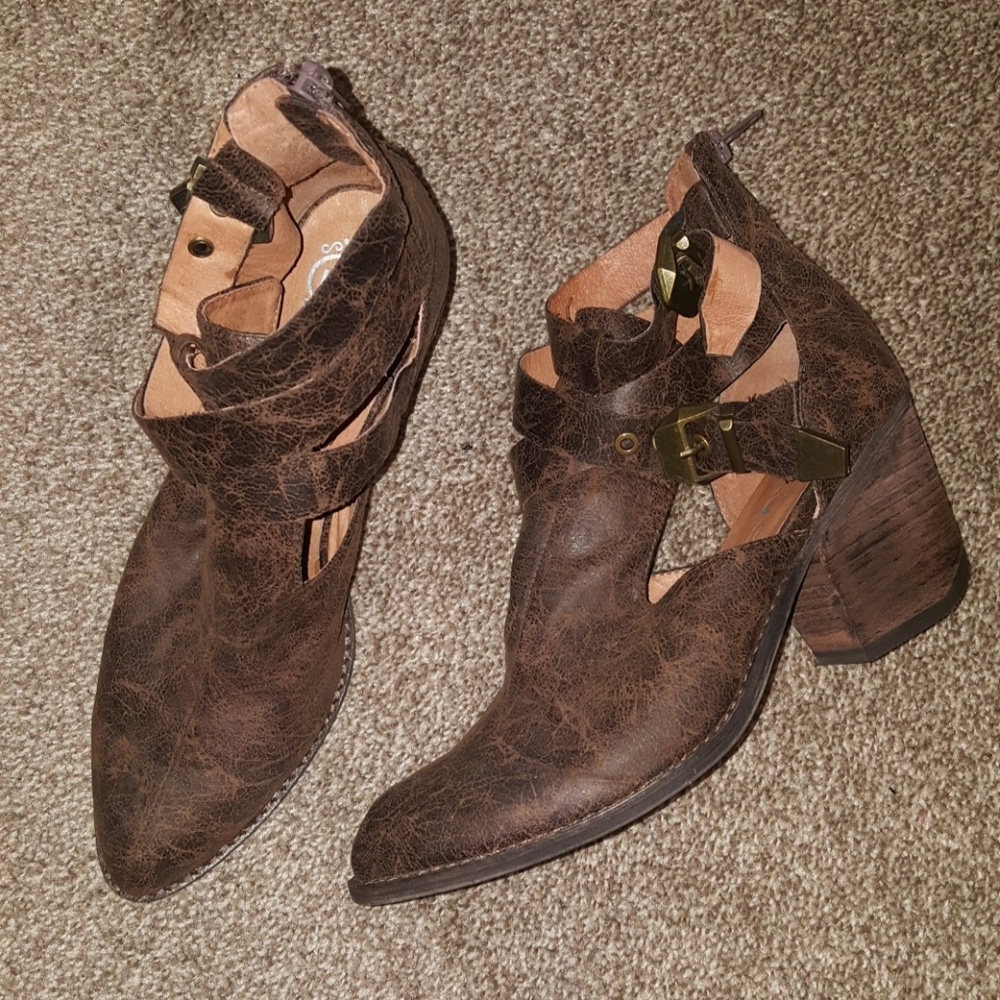 Jeffrey Campbell "Everwell"Brown Boots